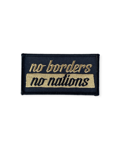 No Borders No Nations - Patch - Black/Gold - @ No Borders
