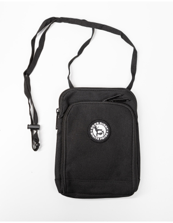 No Borders Logo - Schultertasche - Schwarz - @ No Borders