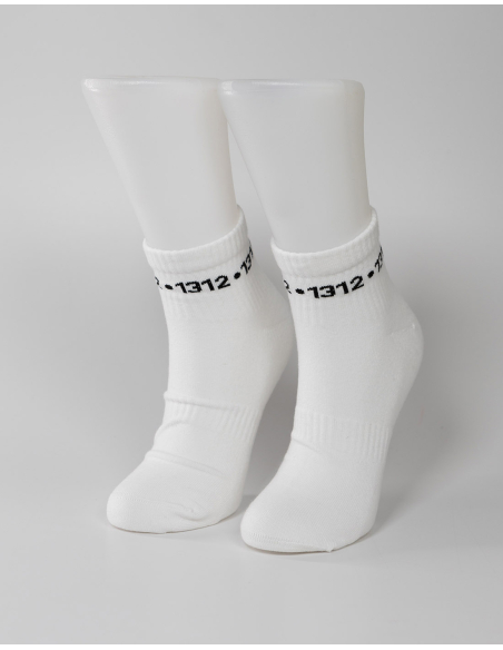 1312 - Sixblox - Quarter Socken - White - Circle