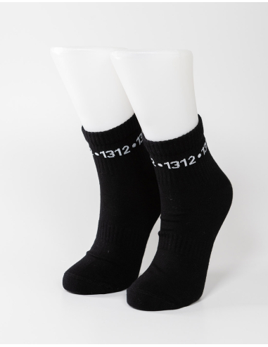 1312 - Sixblox - Quarter Socken - Black - Circle - @ No Borders