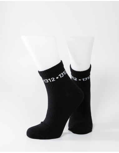 1312 - Sixblox - Quarter Socken - Black - Circle - @ No Borders