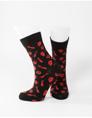 Riot - Mob Action - Socken - Black/Red - @ No Borders