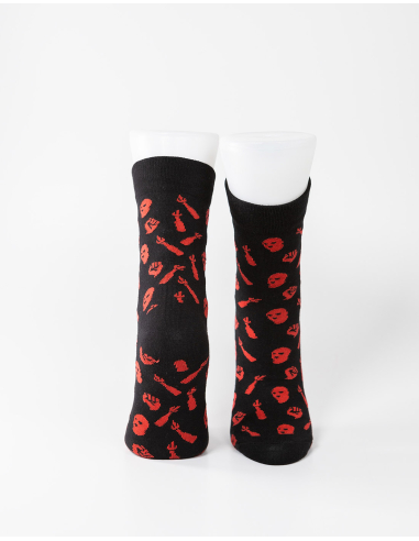 Riot - Mob Action - Socks - Black/Red - @ No Borders