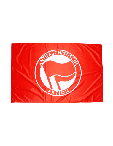 Antifa - Flag - Red/Red - @ No Borders
