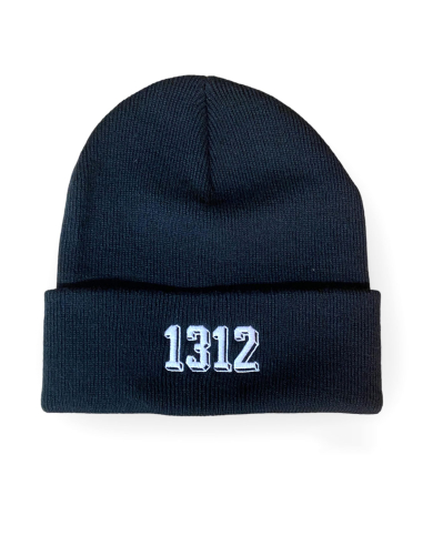 1312 - Wintermütze - Black - @ No Borders