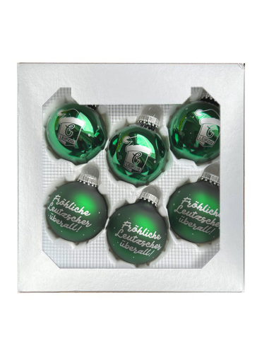 BSG Chemie Leipzig - Christmas Balls - Set of 6 - @ No Borders