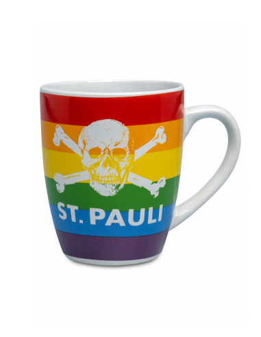 St. Pauli - Tasse - Totenkopf - White/Rainbow - @ No Borders