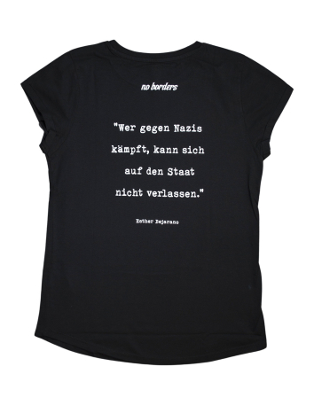 Lonsdale - T-Shirt - Against Racism - Black - @ No Borders