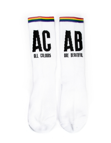 All Colours Are Beautiful - Flag - T-Shirt - Schwarz - @ No Borders