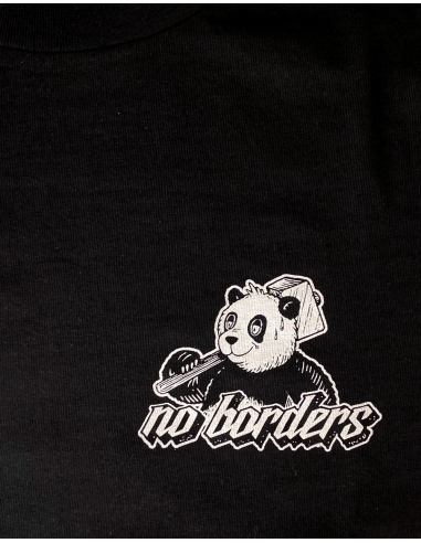 Panda - No Borders - T-Shirt - Black - @ No Borders