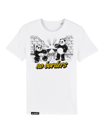 Kein Mensch ist illegal - No Borders - T-Shirt - Lavender - @ No Borders