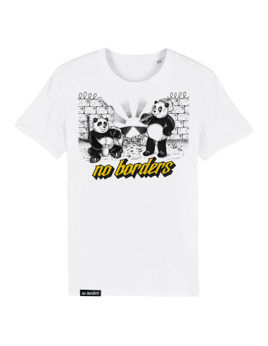 Panda - No Borders - T-Shirt - White - @ No Borders