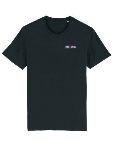 Mob Action Logo - T-Shirt - Red Star - Black - @ No Borders