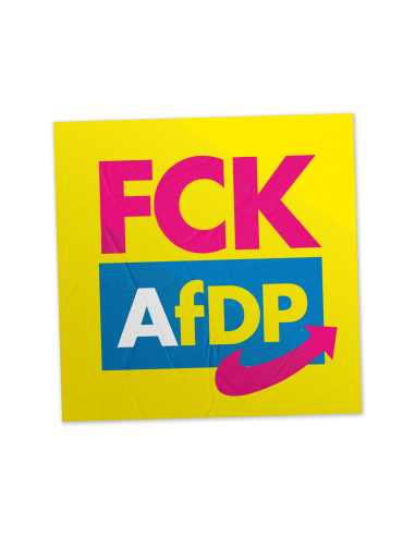FCK AFDP - Sticker - @ No Borders