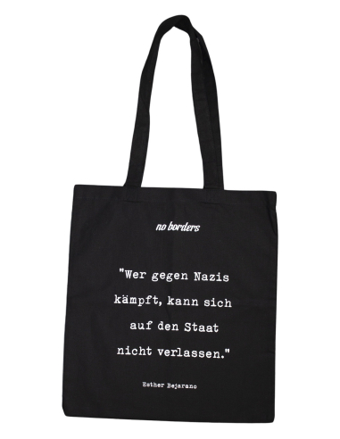 Wer gegen Nazis kämpft... - Tote Bag - @ No Borders