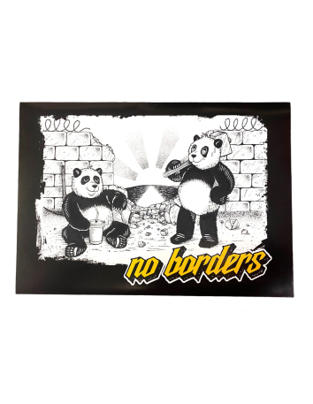 1312 No Borders Dino - Poster - @ No Borders