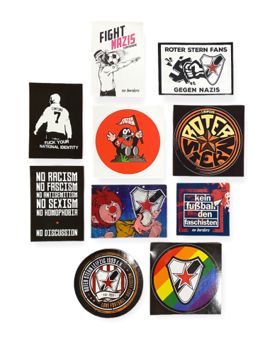 Roter Stern Leipzig - Sticker Mix - @ No Borders