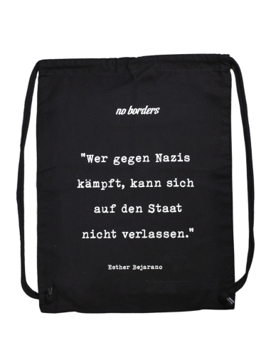 Wer gegen Nazis kämpft... - Turnbeutel - @ No Borders