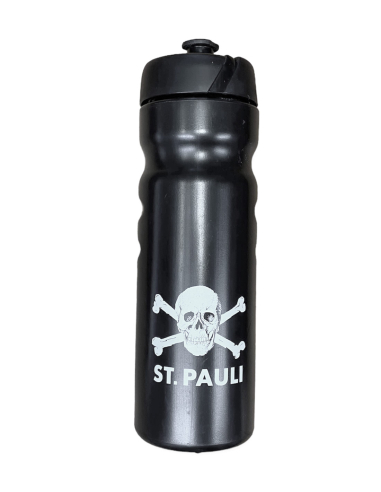 St. Pauli - Trinkflasche - Totenkopf - Black - @ No Borders