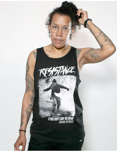 Resistance - Mob Action - Tanktop - Black - @ No Borders