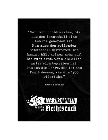 Erich Kästner - Sticker - @ No Borders