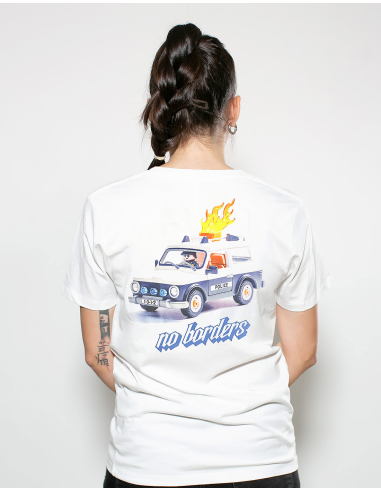 Feuerkutsche - No Borders - T-Shirt - White - @ No Borders