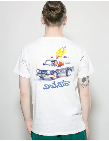 Feuerkutsche - No Borders - T-Shirt - White - @ No Borders