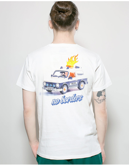 Feuerkutsche - No Borders - T-Shit - White