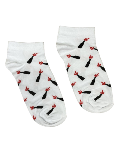 Molli - No Borders - Quarter Socken - White - @ No Borders