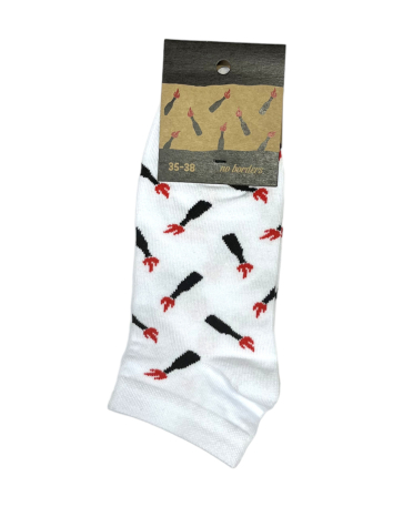 Riot Pigs - Mob Action - Socken - White - @ No Borders