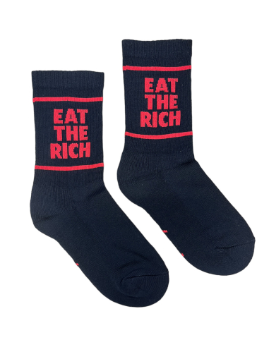 Eat the Rich - No Borders - Socken - Black/Red - @ No Borders