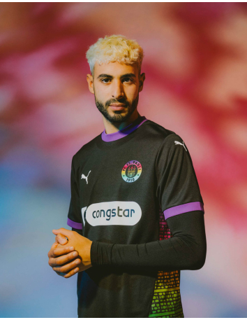 St. Pauli - Wintermütze - "Regenbogenherzen" - Creme - @ No Borders