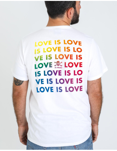 St. Pauli - SOLI T-Shirt - Love is Love - White - @ No Borders