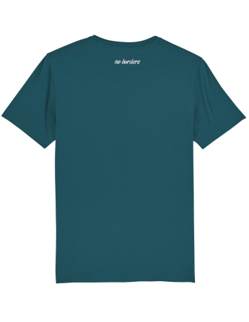 Antifa - No Borders - T-Shirt - Pocket Print - Black - @ No Borders
