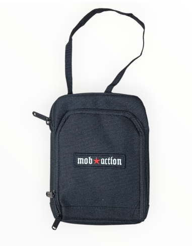 Mob Action Logo - Schultertasche - Red Star - Black - @ No Borders