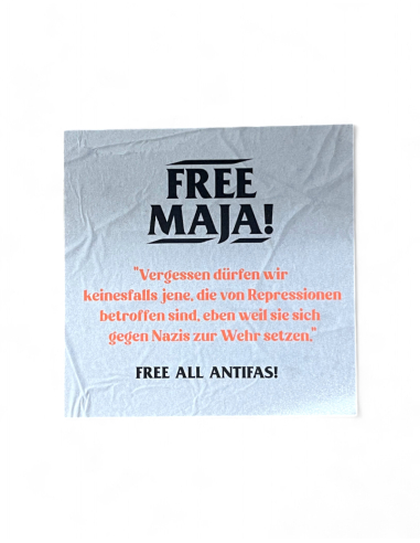 Free Maja - Sticker - @ No Borders