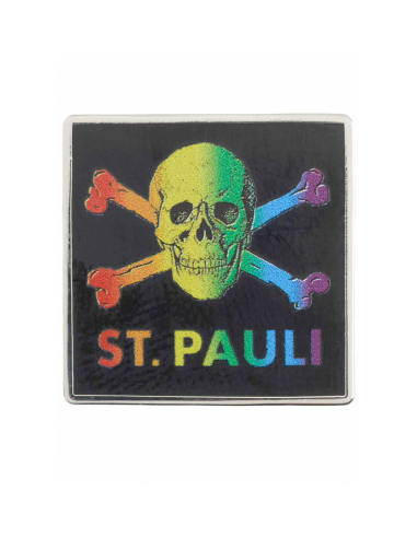 St. Pauli - Pin - Totenkopf Rainbow - @ No Borders