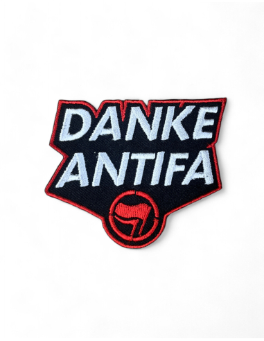 Danke Antifa - Patch - Schwarz / Rot - @ No Borders