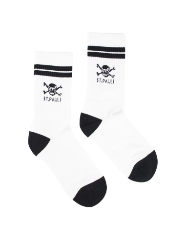 St. Pauli - Socks - Skull - White/Black - @ No Borders