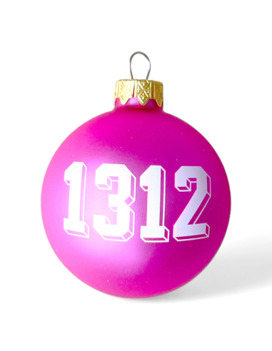 1312 - Weihnachtsbaumkugel - Pink - @ No Borders