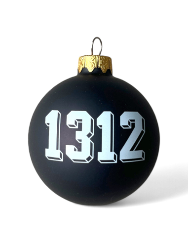 1312 - Weihnachtsbaumkugel - Schwarz - @ No Borders