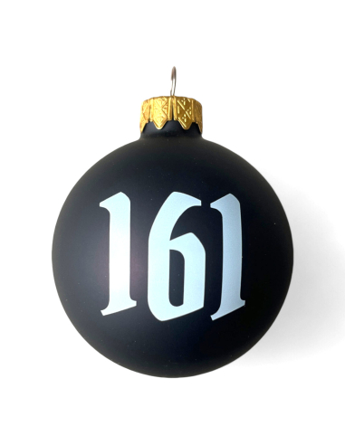 161 - Weihnachtsbaumkugel - Schwarz - @ No Borders