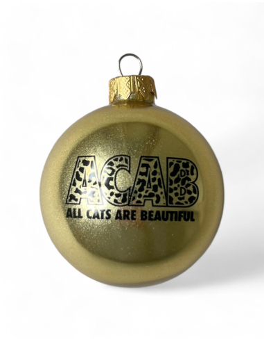 ACAB - Weihnachtsbaumkugel - Gold - @ No Borders