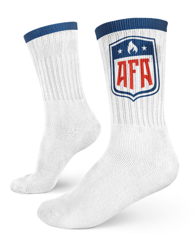 AFA - No Borders - Socken - White - @ No Borders