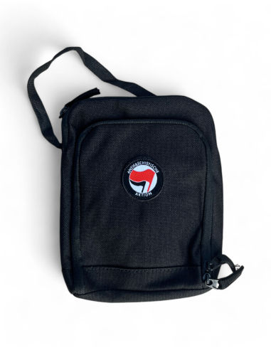 Antifa - Schultertasche - Schwarz - @ No Borders