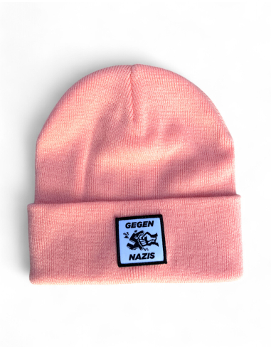 Gegen Nazis - Winter hat - Pink - @ No Borders