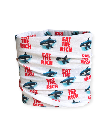 Eat The Rich - No Borders - Wintermütze - Sticklogo / White - @ No Borders