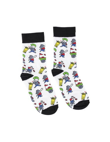 Riot Pigs - Mob Action - Socken - White - @ No Borders