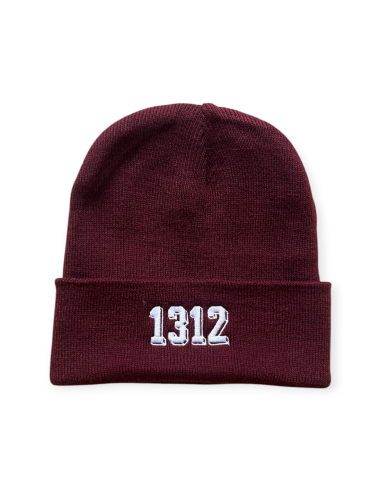 1312 - Winter hat - Burgundy - @ No Borders