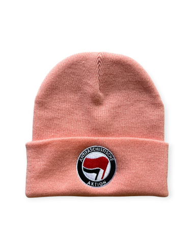 Antifa - Wintermütze - pink - @ No Borders